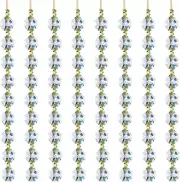 12.5 FT Crystal Glass Strand, Garland Octagon Beads Chandelier Crystal Prism Rep