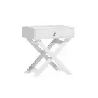 Artiss Bedside Table Bed Side End Drawers Nightstand Bedroom Lamp Storage White