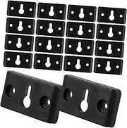 50pcs Audio Speaker Hanger Bracket Wall Mount Hook Connectors for Surround Sound Box Space Saving Design Flush with Wall Compatible with High Fidelity Speakers and Audio Systems