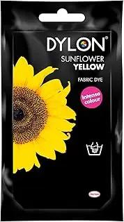 DYLON Hand Fabric Dye Sachet for Clothes & Soft Furnishings, 50g – Sunflower Yellow