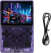 R40S Handheld Game Console, 30,000 Pre Installed Games, 3.5 Inch IPS 640x480 Screen, Retro Video Gaming Console Built in 45 Emulator, 256GB Open Source Game Console (Transparent