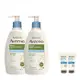 【買2送2】Aveeno 艾惟諾 燕麥水感保濕乳350mlx2+贈燕麥高效舒緩保濕乳30gx2