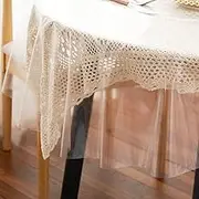 Clear Plastic Tablecloth Protector Round 70inch Diameter Waterproof Oilproof Stain Resistant Wipeable Table Cover for Dining Tables