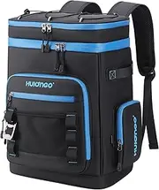 Hulongo Large Waterproof Insulated Cooler Backpack for Men & Women, Leak Proof Cooler Backpack for Camping, Beach, Fishing, Picnic, Travel, Outdoor, 30L, 48Cans