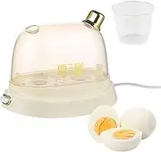 Corded Chicken Egg Cooker - Farm Egg Steamer, Boiler | Electric Food Maker for Hard and Soft Boiled Farm Egg, Steamer for Boiled and Poached Eggs, Breakfast for Home Kitchen Automatic Power