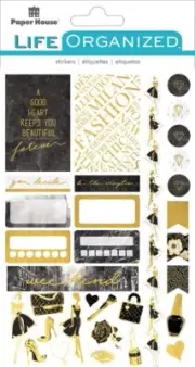 Life Organized Fifth Avenue Fashion Planner Journal Stickers Planner Papercraft