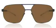 Mykita Angus Polarized 514 Men's Sunglasses Blue Size 56