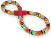 Kazoo 13749 Braided Rope Figure 8 Tug Dog Toy, Assorted