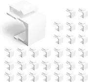 VCE 30-Pack Blank Keystone Jack Inserts for Wallplate