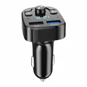 Bluetooth 3.1A Car Wireless FM U-DISK Transmitter Adapter 2USB PD Charger