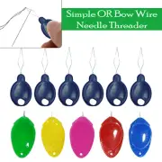 Simple or Bow Wire Needle Threader Hand/Sewing Machine Craft Tool Stitching