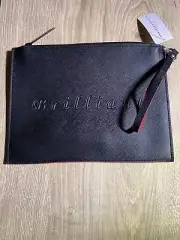 Crabtree & Evelyn London Black & Red Brilliant Makeup/Travel Bag Clutch Purse