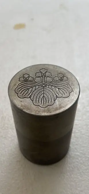 早期～日本「豐臣」家徽小錫罐（重172克）