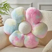 Vdoioe Flower Shaped Throw Pillow 15.7In Daisy Seating Cushion - Cute Home Decor & Plush Pillow for Sofa, Couch, Bed