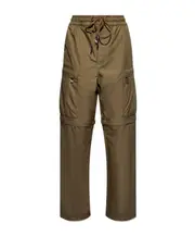 straigh-leg adjustable trousers S,L,M dark green