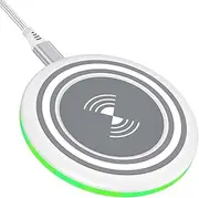 15W Android Wireless Charger for Moto Edge 60/Edge 50 Pro/G Stylus/G Power/Razr Ultra 2025/Razr 60 Ultra, Fast Wireless Charging Station for Samsung Galaxy S25 Ultra S24 Ultra iPhone 16e 16 15 Pro Max