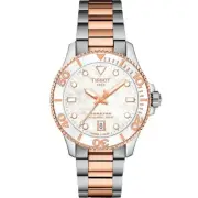 Tissot Seastar 1000 Quartz 36mm Two-tone Rose Gold Women's Watch T1202102211100