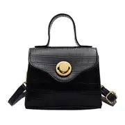 Women Solid Flap Messenger Purse Retro Alligator Pu Leather Fashion Shoulder Bags PU Leather Crossbody Messenger Purse