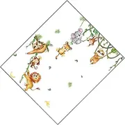 VINTORKY 1 Sheet Cartoon Climbing Vine Wall Decals DIY Art Mural for Nursery Playroom Bedroom