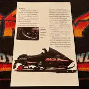 ‘95 SKI-DOO Formula Mach 1 Snowmobile Poster vintage sled DSA