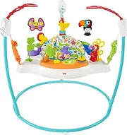 Fisher-Price Baby Bouncer Animal Activity Jumperoo with Music Lights Sounds and Developmental Toys for Infants