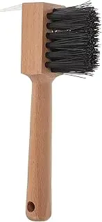 POPETPOP Horse Hoof Pick Brush, Hoof Picks for Horses, Hoof Pick with Cleaning Brush Horse Cattle Sheep Hoofpick with Wooden Handle for Cleaning and Grooming Tools