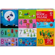 Usborne Book and 25 Piece Jigsaw Numbers