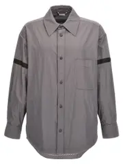 [Thom Browne] Thom Browne-Snap Front Camicie Grigio-Uomo 2 Gray