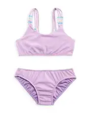 Peixoto Girls' Mimi Two Piece Swimsuit Bikini Set Lavender Size 10