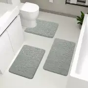 Alfombra De Piedra Para Baño Bano Stone Bath Mat Set Kit Juego 3 Alfombras Mats