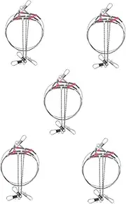 MOBUTOFU 5 Sets Versatile Sea Fishing Gear Stainless Steel Wire Rigs Swivels Snaps Balance Hooks Brackets for Trace Leader Kit