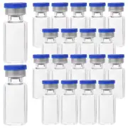 20pcs Glass Vials Small Glass Storage Bottles Liquid Medicine Vial With Caps 3ml