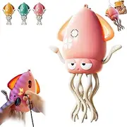 Electric Dancing Octopus Toy, Automatic Obstacle Avoidance Octopus Sensor Toy, Automatic Octopus Toy, Crawling Dancing Octopus Toy with LED & Music for Indoor Play & Sensory Development(Pink)