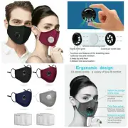 Washable Face Mask with Respirator Anti Pollution Masks Reusable PM 2.5 Filter