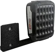 Wall Mount for 2 x Bosch 18 V Batteries Compatible with PBA Batteries from the Green Home & Garden Series - Black - Space Saving & Stable - Made in Germany | Xebtec (for 2 Batteries)