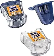 June Gold 2.0 mm Sharpener for Graphite or Color Leads, Self-Contained Shavings, Portable (2 Pack)