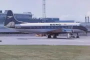 BOAC Vickers Viscount G-AMOG postcard