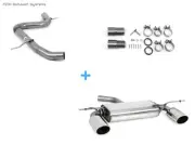 Duplex Racing Complete System Since Catalyst Audi A3 8P Sportback 129x106mm Oval