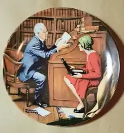 Norman Rockwell "The Professor" Collector Plate By Knowles Fine China 1986