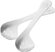 BRIGHTFUFU Sturdy Rice Paste Spoon Baby Feeding Spoon for Easy Transition from Milk to Solids