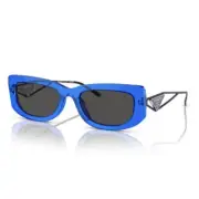 NEW PRADA SQUARE WOMEN BLUE PR14YS 18M5S0 SUNGLASSES PR 14YS PRADA SPR 14Y GREY