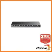 TP-Link TL-SG116P 16-Port Gigabit Desktop Switch with 16-Port PoE+ 802.3af/at