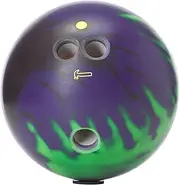 Bowlerstore Products Hammer PRE-DRILLED Hazmat Solid Bowling Ball - Onyx/Lime/Purple 16lbs