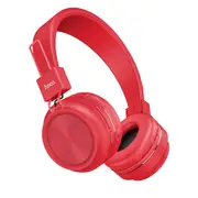 W25 Wireless bluetooth Large Capacity Portable Foldable Over-ear Stereo Sport Headphone With Mic RED COLOR