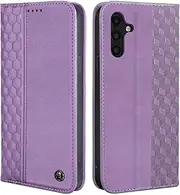 [CXTcase] Case for Samsung Galaxy A14 5G / A14 4G, Shockproof PU Leather Flip Folio Cover with Card Slots, Magnetic Wallet Case for Samsung Galaxy A14 5G / Samsung Galaxy A14 4G, Purple