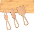 3Pcs Soft Hard Cheese Butter Knife Set Jam Spreader Slicer Stainless Steel Fork