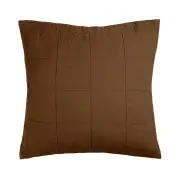 Bambury French Flax Linen Quilted Hazel European Pillow Sham