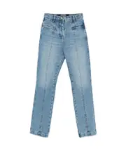Jacquemus Logo Patch Denim Jeans 25,26,27,30 Blue