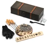 Letter/Number/Character Branding Iron for Hats, 1" 44 Pcs Wood Branding Iron ...