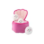 Zippypaws Zippy Burrow Pearls In Oyster Interactive Soft Dog Toy